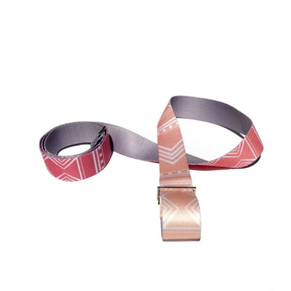 Cassady Yoga Strap – Pink Stretching Strap w/ Metal Buckles | Yune Yoga