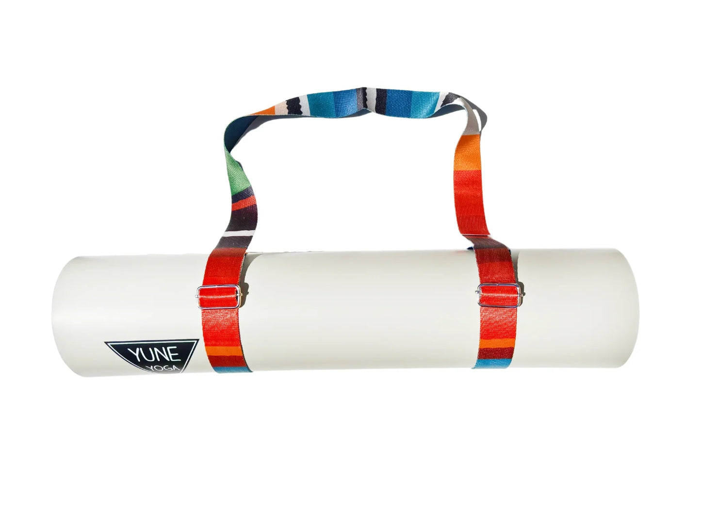 Elk Meadow Yoga Strap – Rainbow Stretching Strap w/ Metal Buckles | Yune Yoga